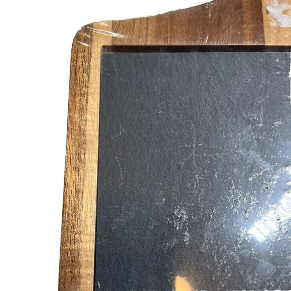 New Cordon Blue Acacia Wood Slate Cutting Board Serving Tray Charcuterie Board - Picture 7 of 8
